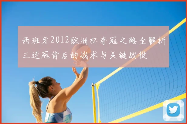 西班牙2012欧洲杯夺冠之路全解析三连冠背后的战术与关键战役